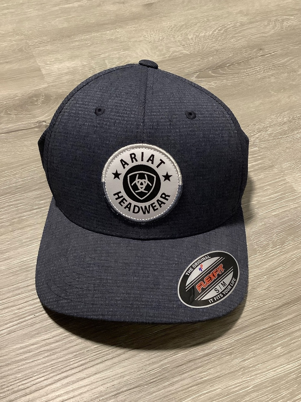 Ariat headwear grey fitted baseball cap
